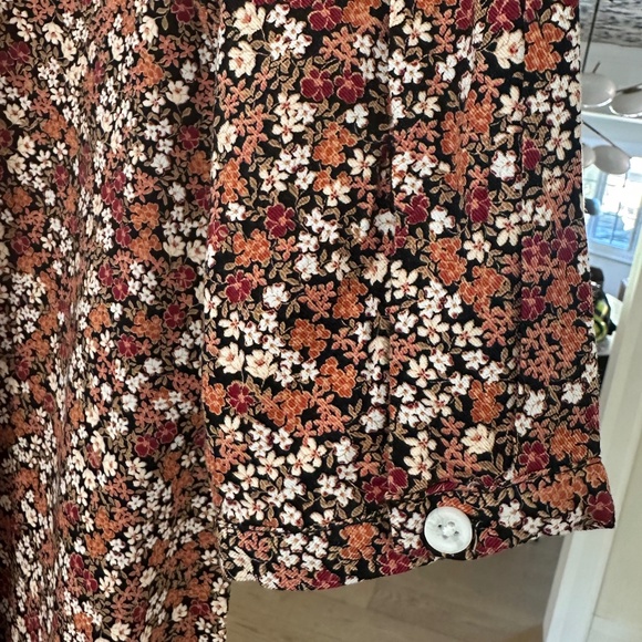 JOE FRESH Floral Button Front Shirt Dress with Waist Tie - Size XL. NWOT. - Picture 11 of 15